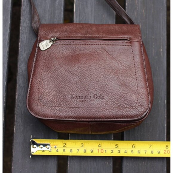 Kenneth Cole - Pebbled Leather Crossbody Mini Bag with Extra Long Strap, EUC - Picture 6 of 8